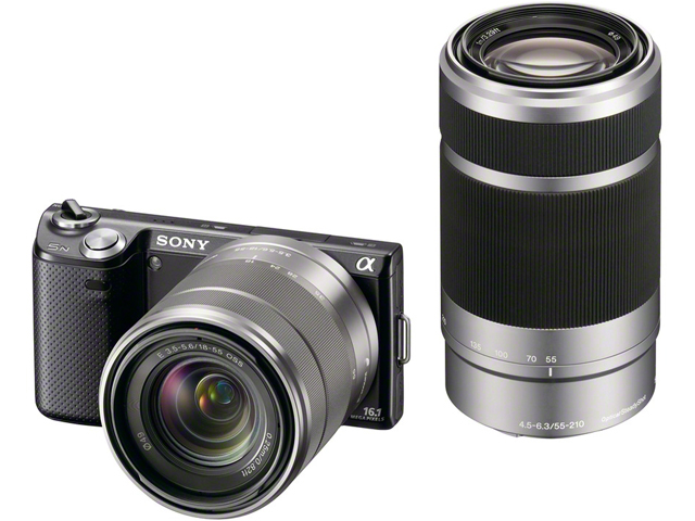 SONY - sony nex5 ズームレンズ付き　ブラック SONY ソニー NEX-5 ズームレンズキット ブラック NEX-5K/B