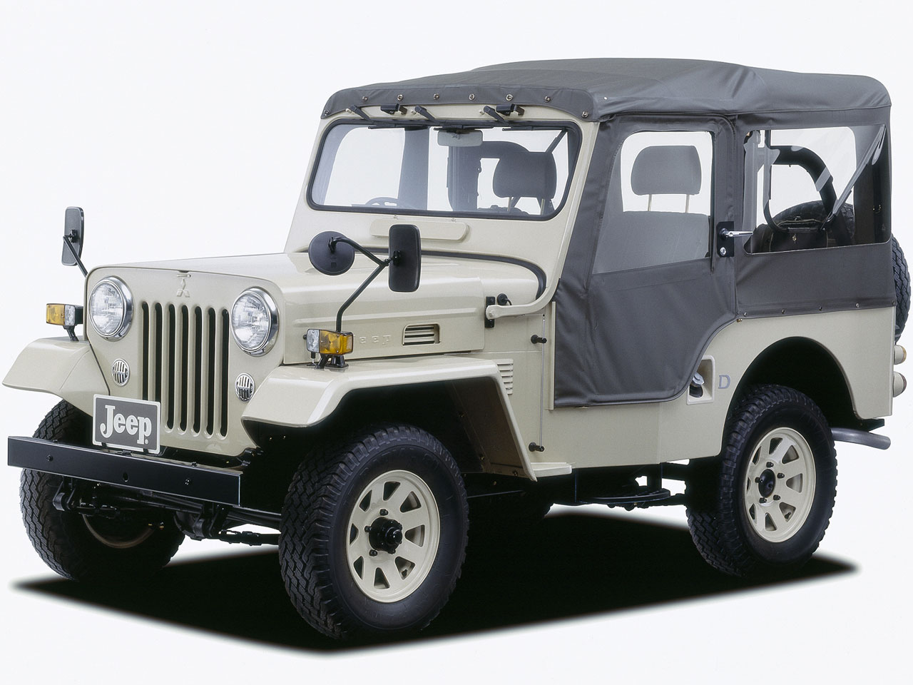 Jシリーズ　三菱　ジープ　Jeep　純正　ミラー　サイドミラー　左右　旧車