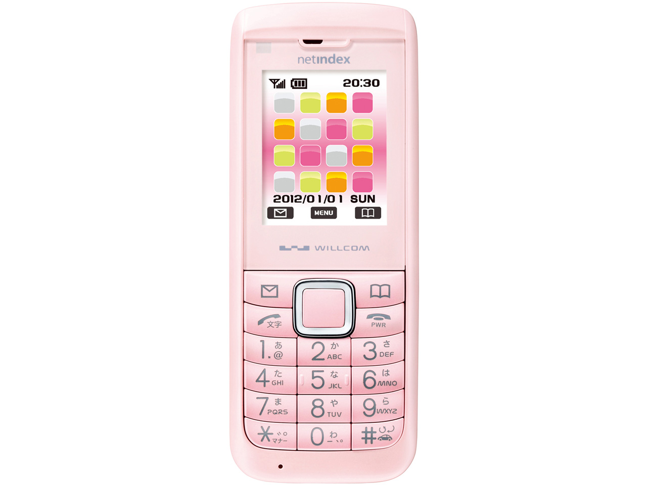 WX01NX ディープピンク w17b8b5 WILLCOM WX01NX Pink Japanese Phone phs cell phone garakei