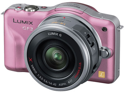 LUMIX DMC-GF3X-P �d���Y�[�������Y�L�b�g [�t�F�A���[�s���N] �̐��i�摜
