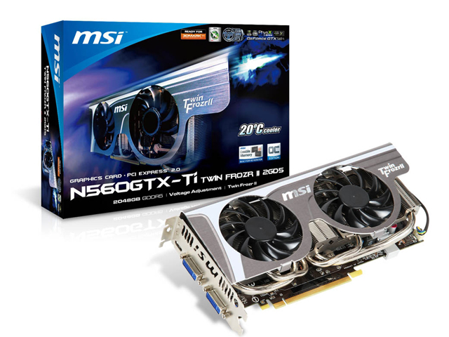 N560GTX-Ti Twin Frozr II 2GD5/OC [PCIExp 2GB] �̐��i�摜