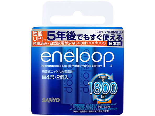 eneloop �P4�`�[�d���j�b�P�����f�d�r HR-4UTGB-2 �̐��i�摜