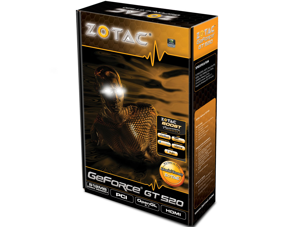 ZOTAC GeForce GT 520 PCI ZT-50610-10L [PCI 512MB]