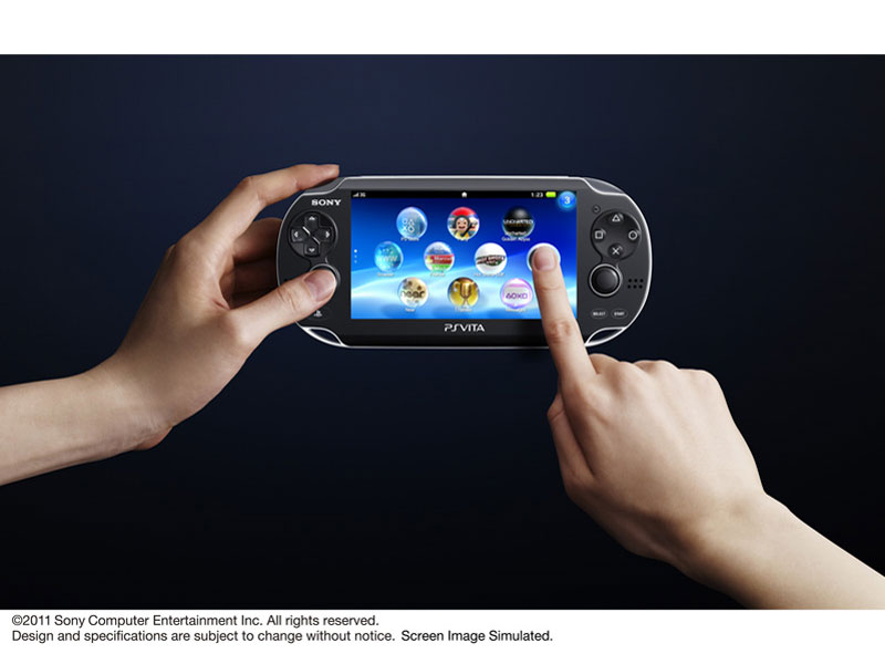 PlayStation Vita (�v���C�X�e�[�V���� ���B�[�^) 3G/Wi-Fi���f�� PCH-1100 AA01 [�N���X�^���E�u���b�N ��������]