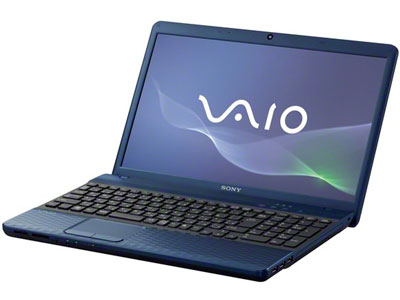 VAIO E�V���[�Y VPCEH2AJ Core i3+�������[4GB���ڃ��f�� [15.5�^���C�h �u���[] �̐��i�摜