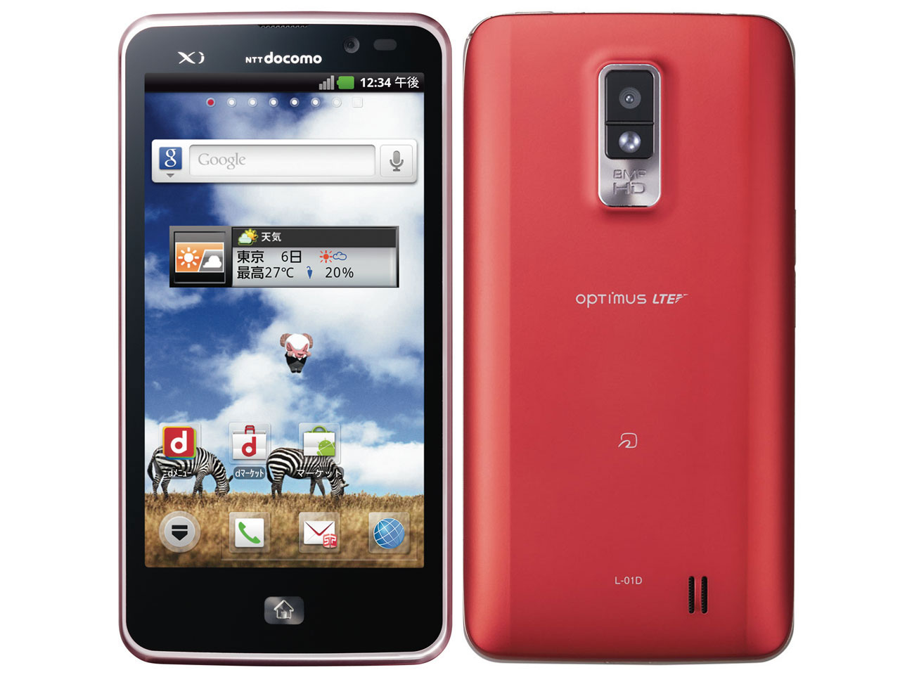 LGエレクトロニクス Optimus LTE L-01D docomo [Red] 価格比較 - 価格.com