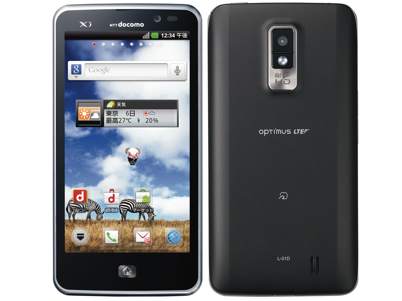 Optimus LTE L-01D docomo [Black] �̐��i�摜