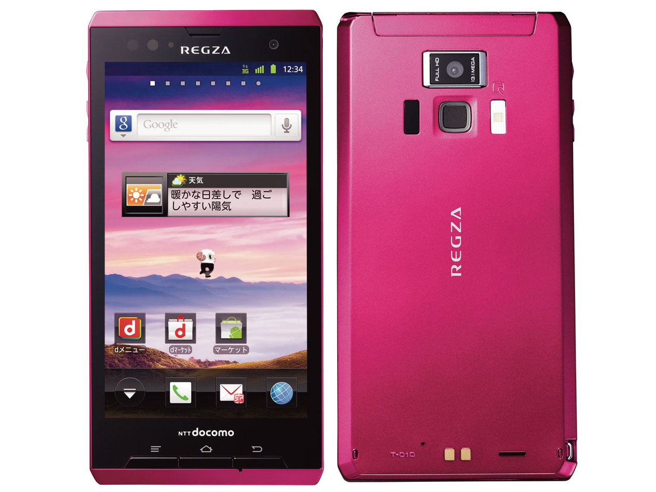 REGZA Phone T-01D docomo [Bordeaux] �̐��i�摜
