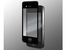 iPhone 4��p �t���ی�t�B���� �C�[�W�[�t�B�b�g�^�C�v BSIPP6FE �̐��i�摜