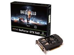 ZOTAC GTX560 1GB DDR5 SHORT BF3 ZT-50713-10M [PCIExp 1GB] �̐��i�摜