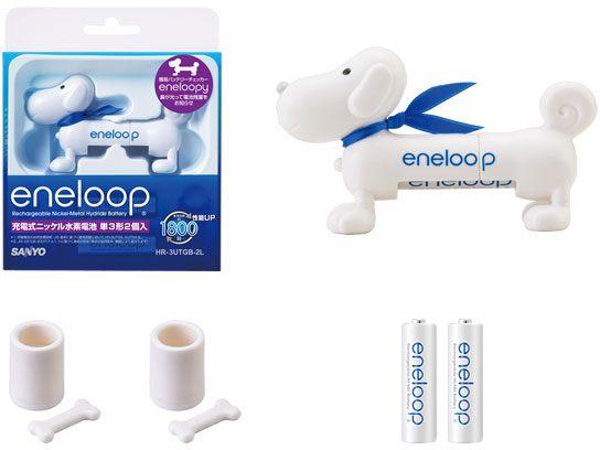 eneloop �P3�`2�t�G�l���[�s�[�t���[�d���j�b�P�����f�d�r�Z�b�g HR-3UTGB-2L �̐��i�摜