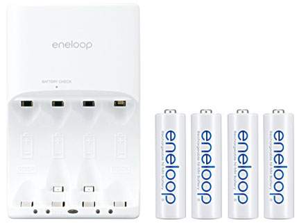 eneloop �P3�`4�t�c�ʃ`�F�b�N�@�\�t�}���[�d��Z�b�g N-TGR03BS