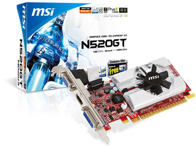 N520GT-MD1GD3/LP V2 [PCIExp 1GB]