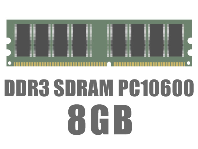 DIMM DDR3 SDRAM PC3-10600 8GB �̐��i�摜