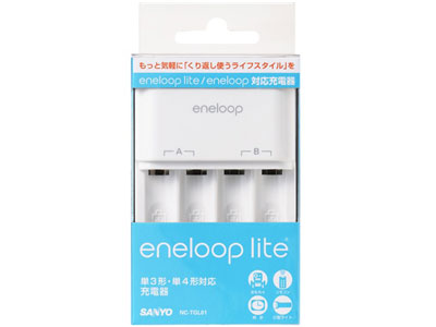 eneloop lite �P3�`�E�P4�`���p�[�d�� NC-TGL01 �̐��i�摜