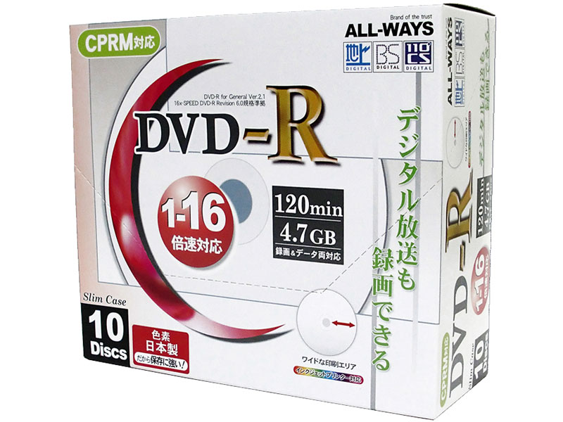ACPR16X10SPW [DVD-R 16�{�� 10���g] �̐��i�摜