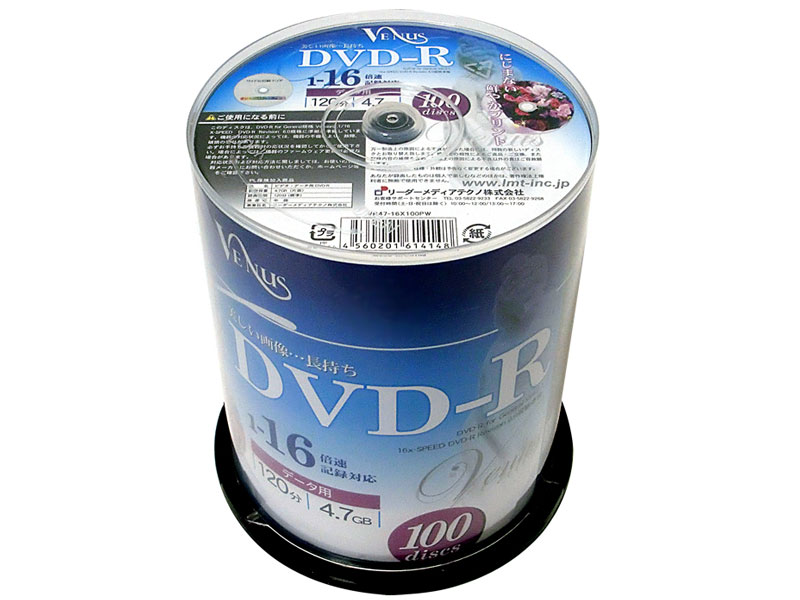 VR47-16X100PW [DVD-R 16�{�� 100���g]