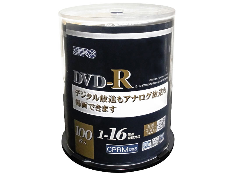 ZCPRM16X100PW [DVD-R 16�{�� 100���g] �̐��i�摜