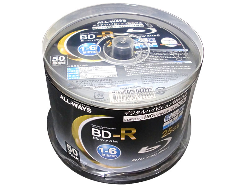 ABD25-6X50PW [BD-R 6�{�� 50���g]