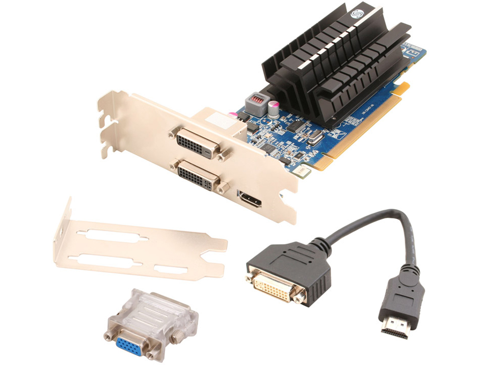 SAPPHIRE FLEX HD6450 1G DDR3 PCI-E DL-DVI-I+SL-DVI-D/HDMI [PCIExp 1GB]