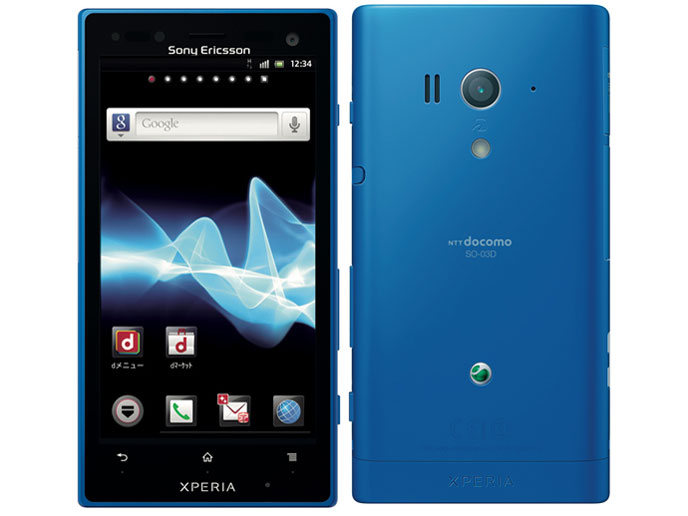 Xperia acro HD SO-03D docomo [Aqua] �̐��i�摜