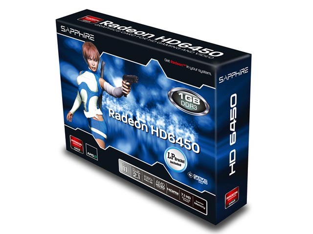 SAPPHIRE HD 6450 1GB DDR3 Dual DVI [PCIExp 1GB]
