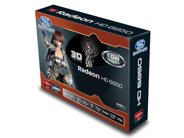 SAPPHIRE HD 6850 1GB GDDR5 PCIE [PCIExp 1GB]