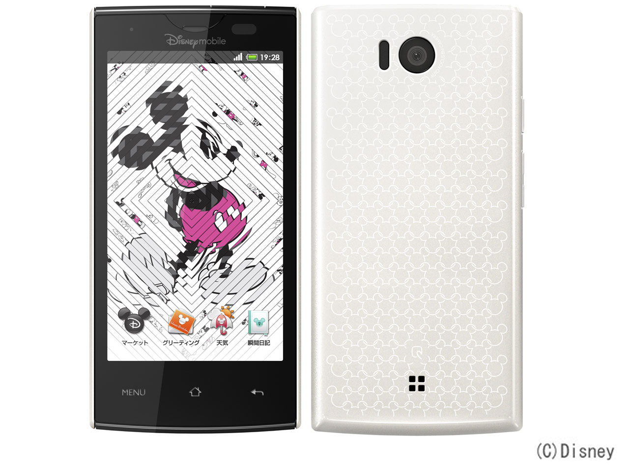 DM012SH �f�B�Y�j�[�E���o�C�� SoftBank [STYLE WHITE] �̐��i�摜