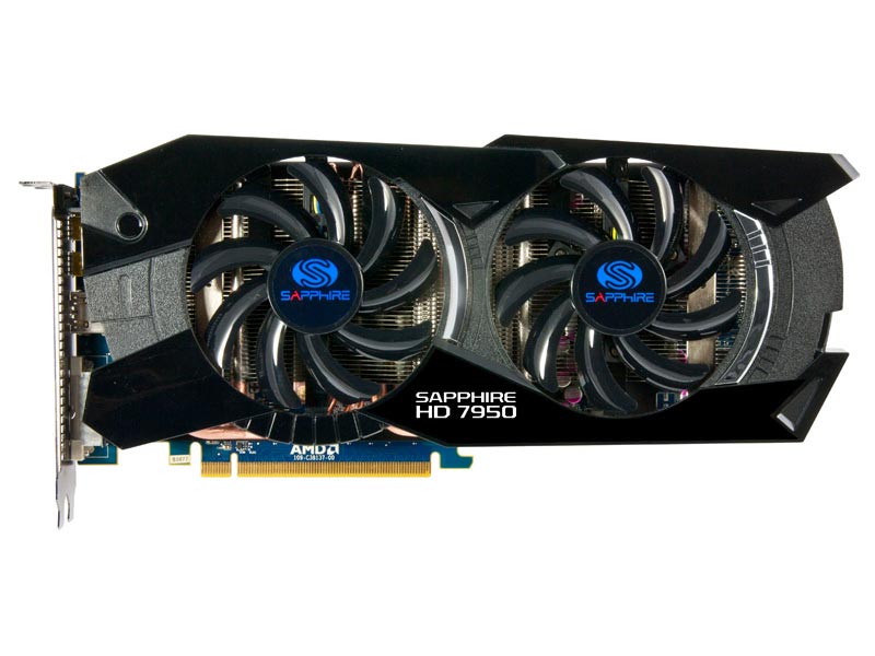 SAPPHIRE HD7950 3G GDDR5 PCI-E HDMI/DVI-I/DUAL MINI DP OC VERSION [PCIExp 3GB]