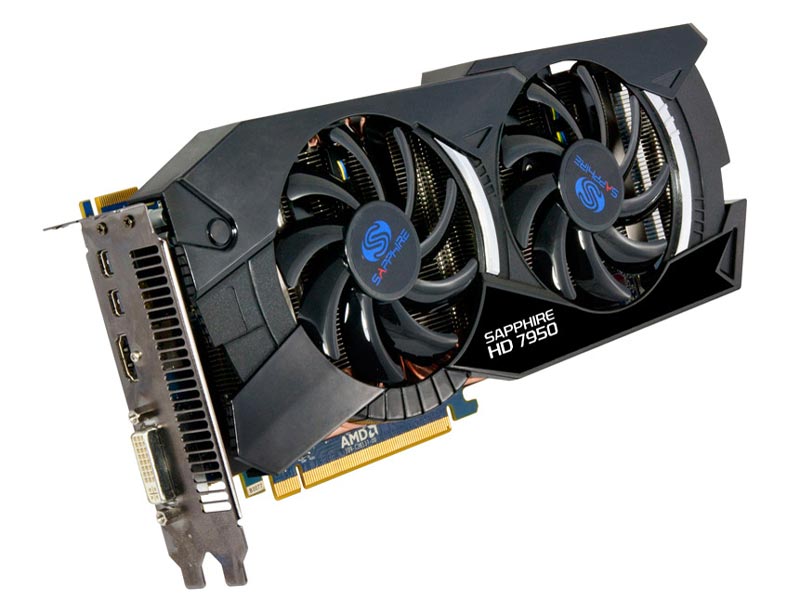 SAPPHIRE HD7950 3G GDDR5 PCI-E HDMI/DVI-I/DUAL MINI DP OC VERSION [PCIExp 3GB]