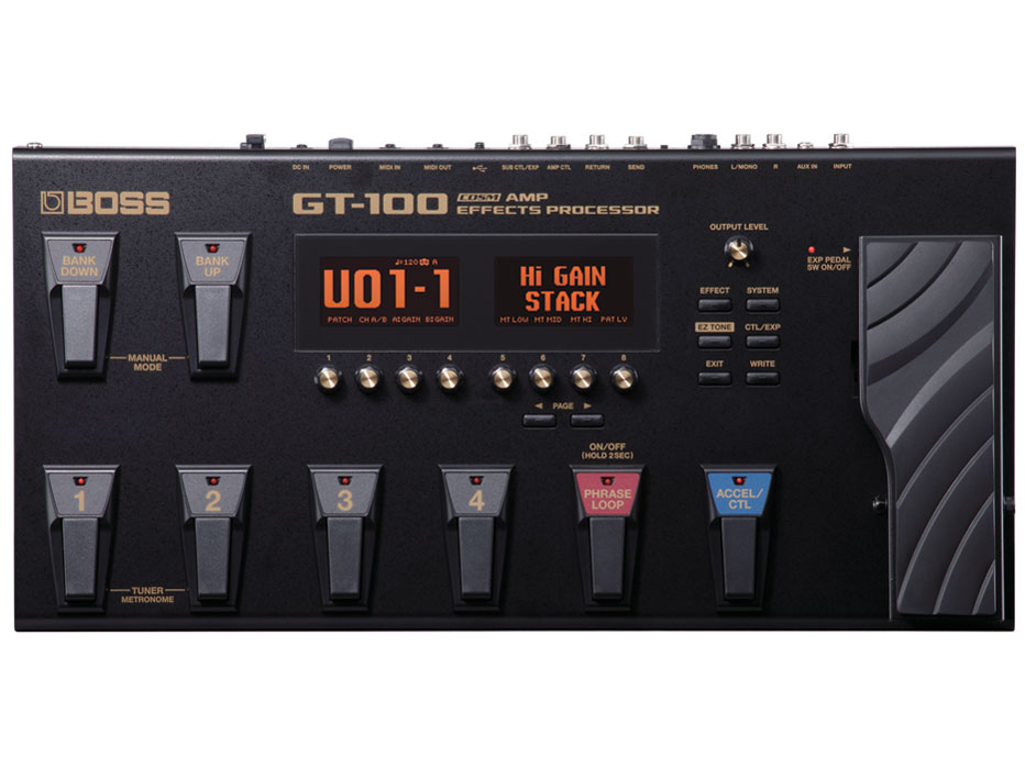 BOSS COSM Amp Effects Processor GT-100 取扱説明書・レビュー記事