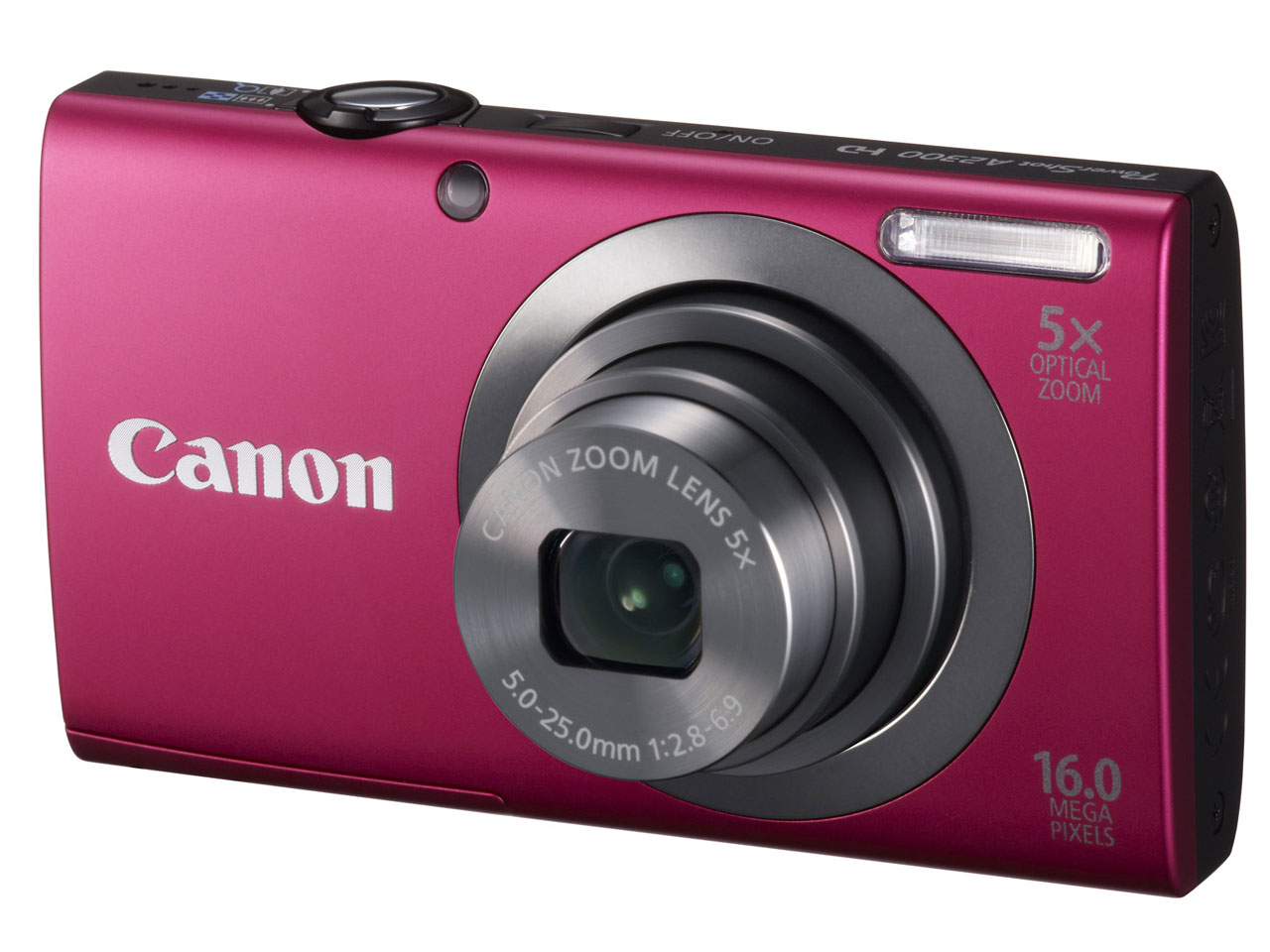 Canon Power Shot A2300 コンパクトデジタルカメラ　ピンク Canon PowerShot A2300 Digital Camera 16.0MP 5x Zoom Pink