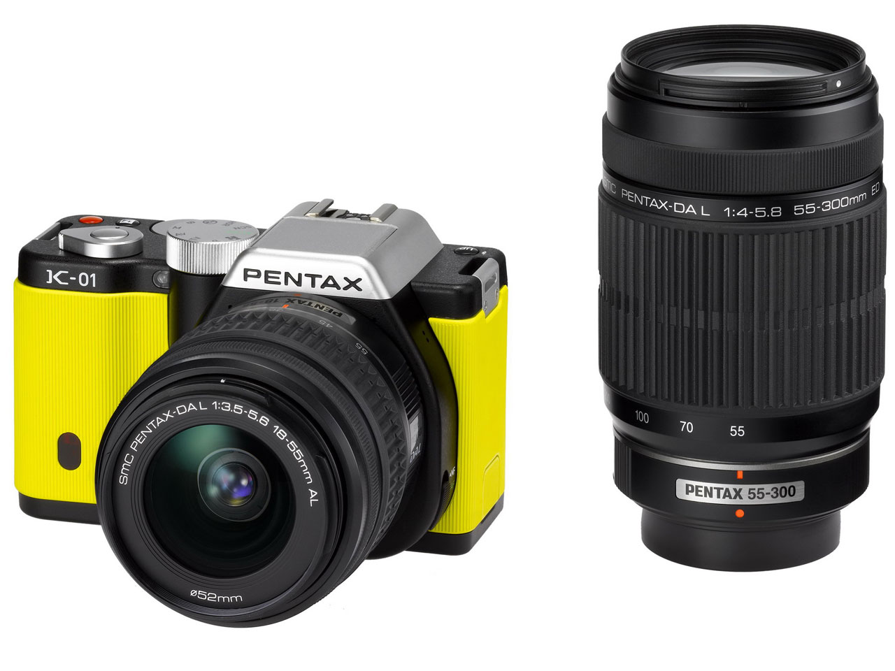 PENTAX - ■人気カラー■ペンタックス PENTAX K-01 ブラック/イエロー ペンタックス PENTAX K-01 ダブルズームキット [ブラック