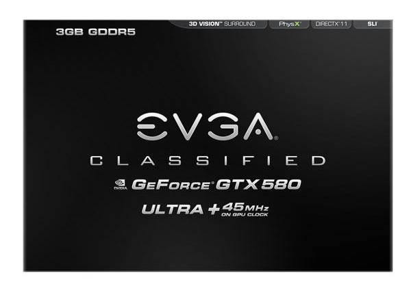 GeForce GTX 580 Classified Ultra 3072MB 03G-P3-1595-AR [PCIExp 3GB]