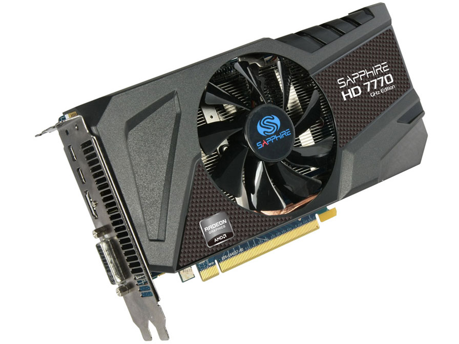 SAPPHIRE HD7770 1G GDDR5 PCI-E HDMI/DVI-I/DUAL MINI DP [PCIExp 1GB]