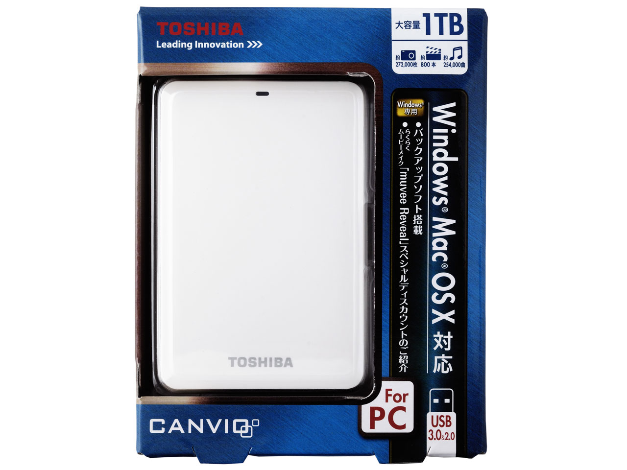 CANVIO HDTC610JW3A1 [�z���C�g] �̐��i�摜