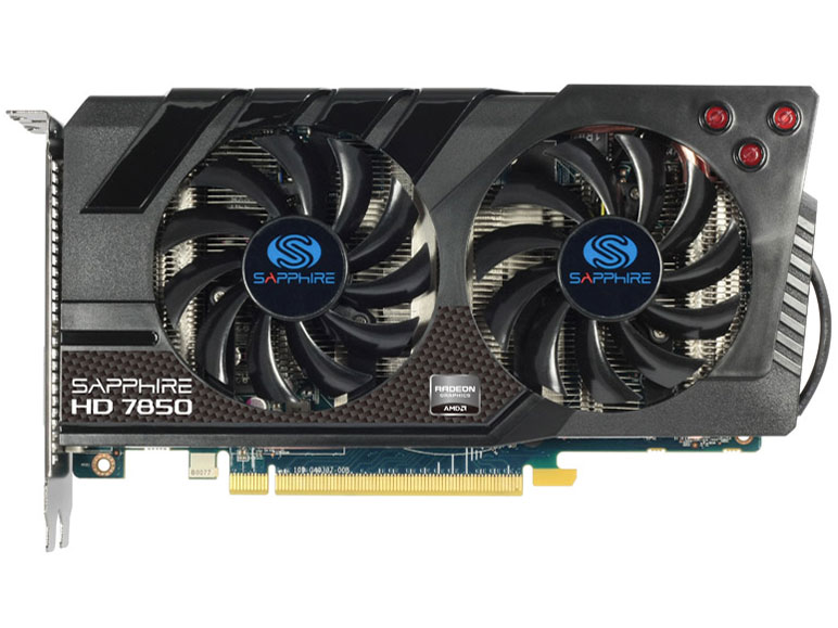 SAPPHIRE HD7850 2G GDDR5 PCI-E HDMI/DVI-I/DUAL MINI DP OC VERSION [PCIExp 2GB]