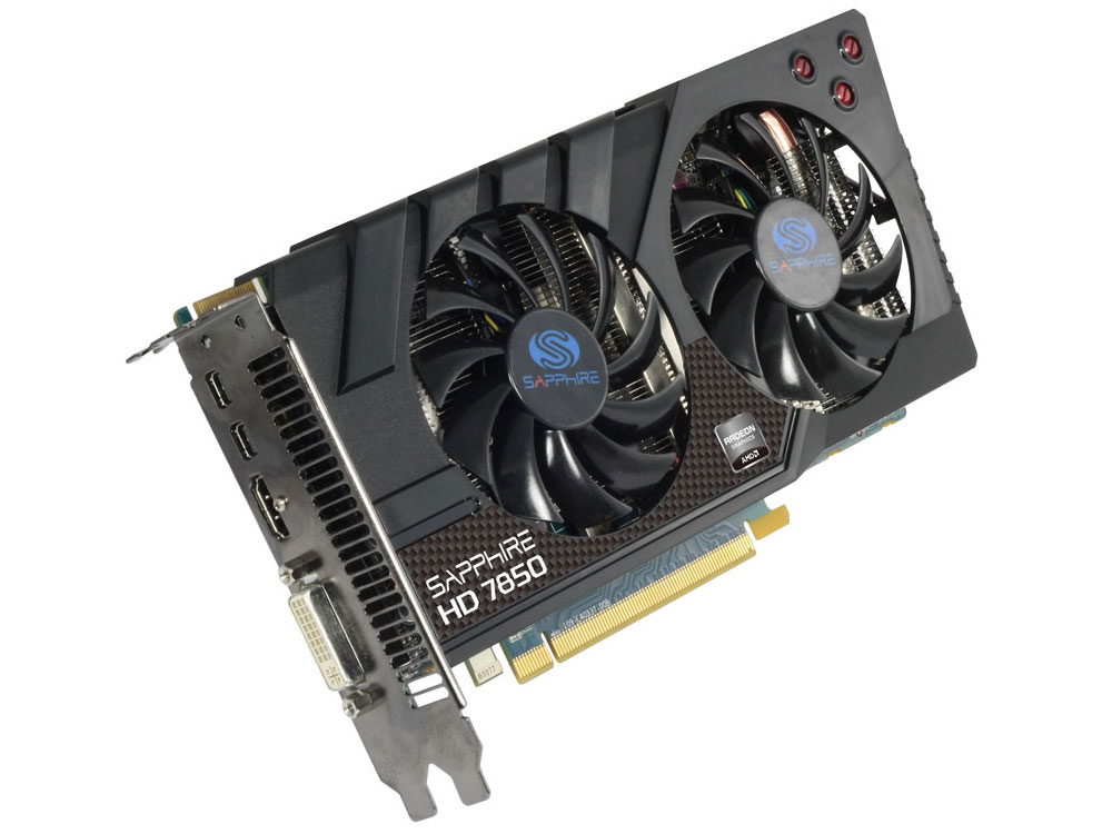 SAPPHIRE HD7850 2G GDDR5 PCI-E HDMI/DVI-I/DUAL MINI DP OC VERSION [PCIExp 2GB]