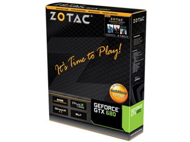 ZOTAC GeForce GTX 680 ZT-60101-10P [PCIExp 2GB]