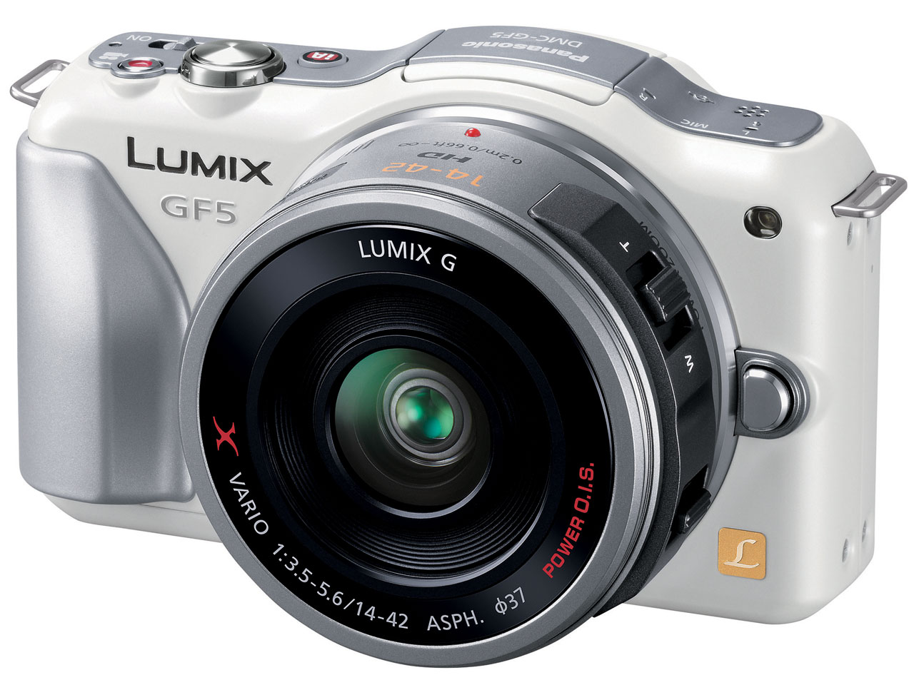 LUMIX DMC-GF5X-W �d���Y�[�������Y�L�b�g [�V�F���z���C�g]
