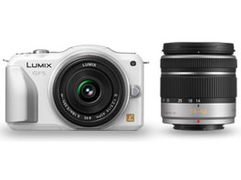Panasonic LUMIX DMC−GF5WA ダブルレンズキット 概要 デジタル一眼カメラ/ダブルレンズキット DMC-GF5W | LUMIX