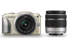 LUMIX DMC-GF5W-N �_�u�������Y�L�b�g [�V�����p���S�[���h] �̐��i�摜