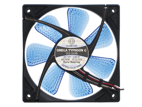 Omega Typhoon G LED 120mm ���ɐÉ��^�C�v CFZ-120GBL �̐��i�摜