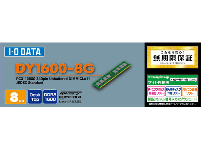 DY1600-8G [DDR3 PC3-12800 8GB]