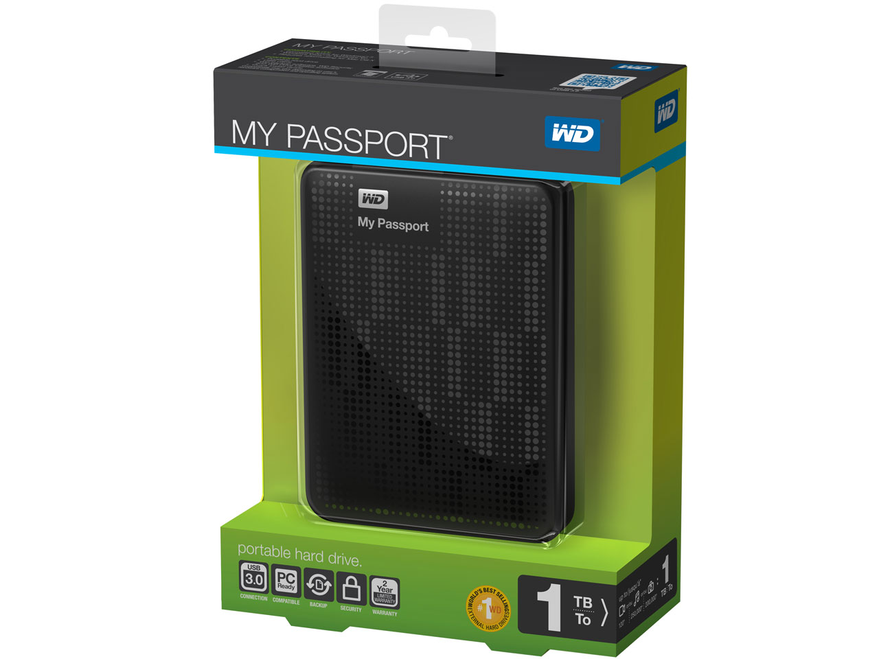 My Passport WDBBEP0010BBK [�u���b�N]