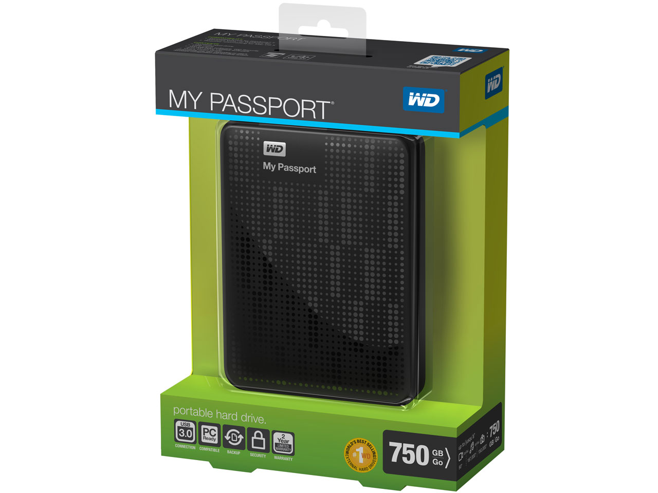 My Passport WDBBEP7500ABK [�u���b�N]