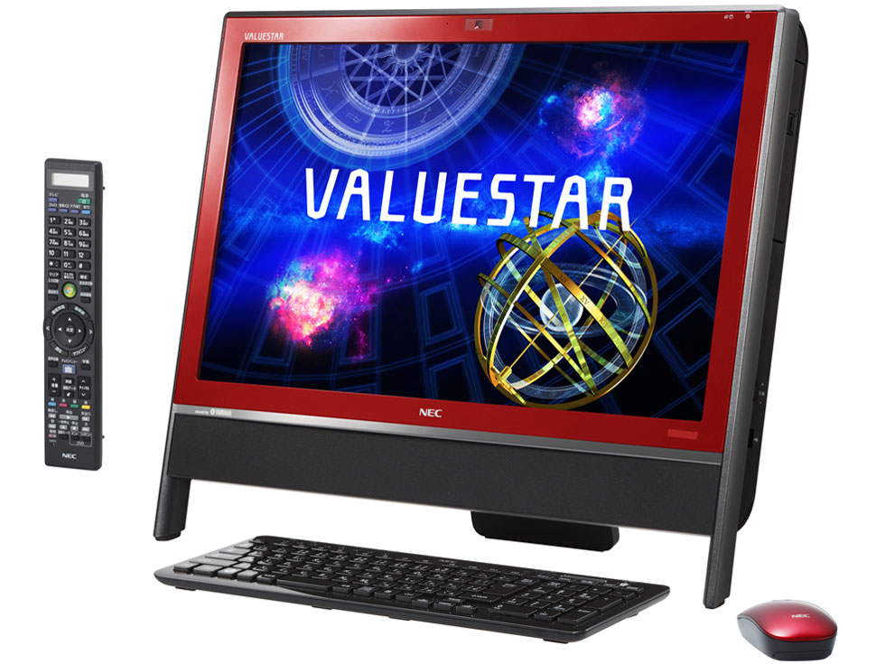 NEC デスクトップPC VALUESTAR VN770 レッド モニタ一体型 NEC VALUESTAR N VN770/HS6R PC-VN770HS6R [クランベリーレッド