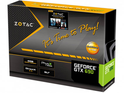 ZOTAC GeForce GTX 690 ZT-60701-10P [PCIExp 4GB]