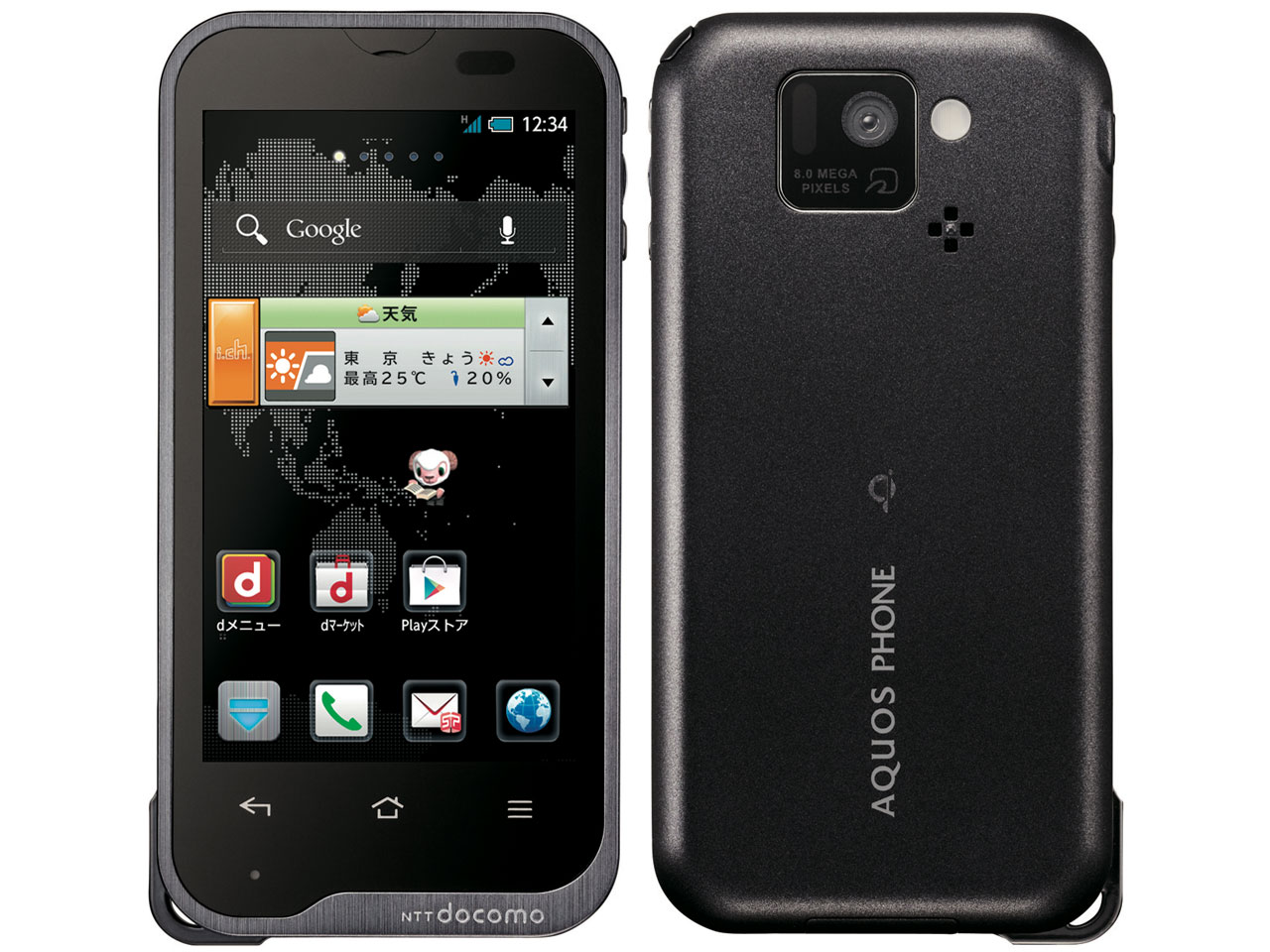 AQUOS PHONE st SH-07D docomo [BLACK] �̐��i�摜