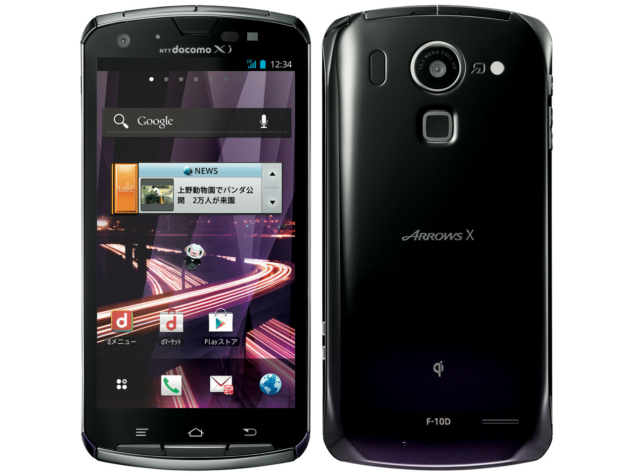 ARROWS X F-10D docomo [Black] �̐��i�摜